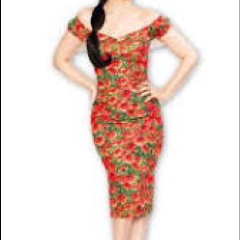 Bernie Dexter dress with poppy print